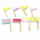 Muffin Toothpick Flag Sticks Paper Cupcake Topper